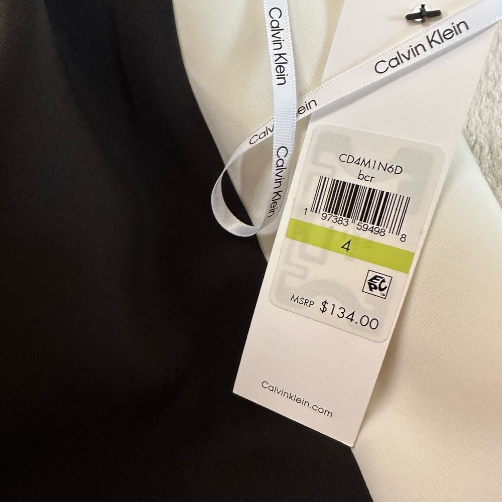 NWT Calvin Klein Colorblocked Scuba Sheath Dress Size 4 - Picture 7 of 17